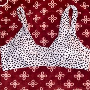 Shein white+black bikini top